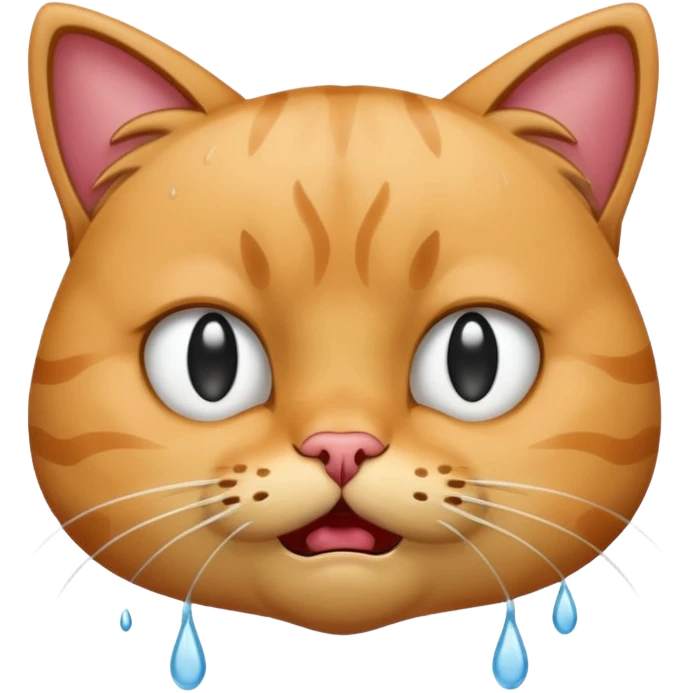 Cat crying  emoji
