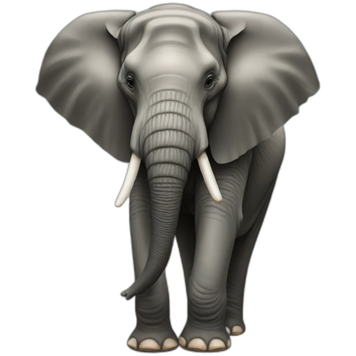 realistic elephant full body emoji
