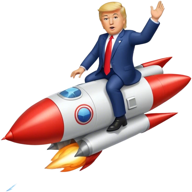 Donald trump  rocket emoji