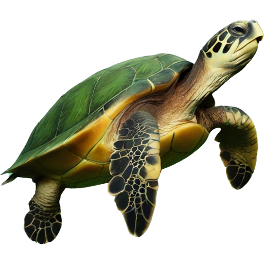 Turtle swimming emoji