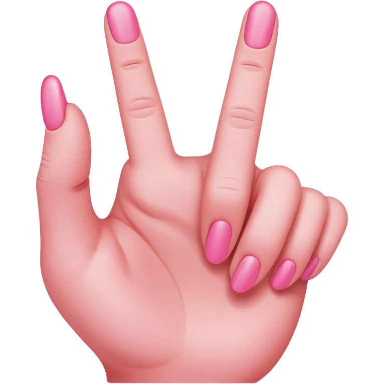 Pink middle finger  emoji