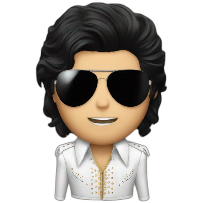 Michael jackson elvis costume emoji