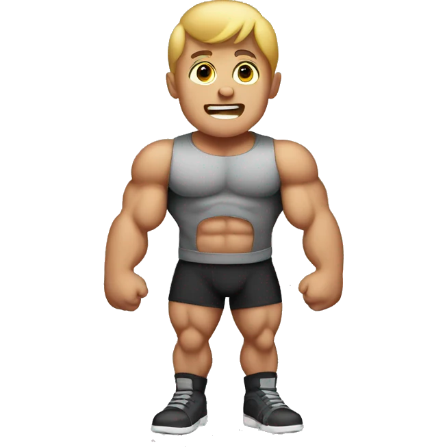 muscle kid  emoji