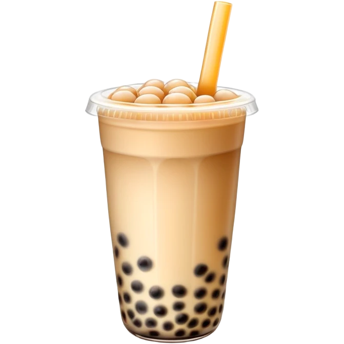 Bubble tea with tapioca pearls emoji