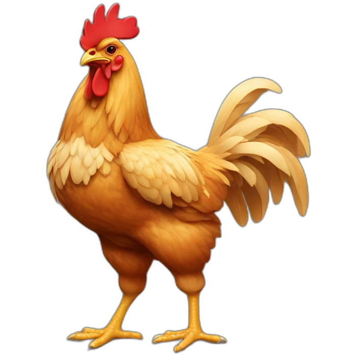chicken muscular emoji