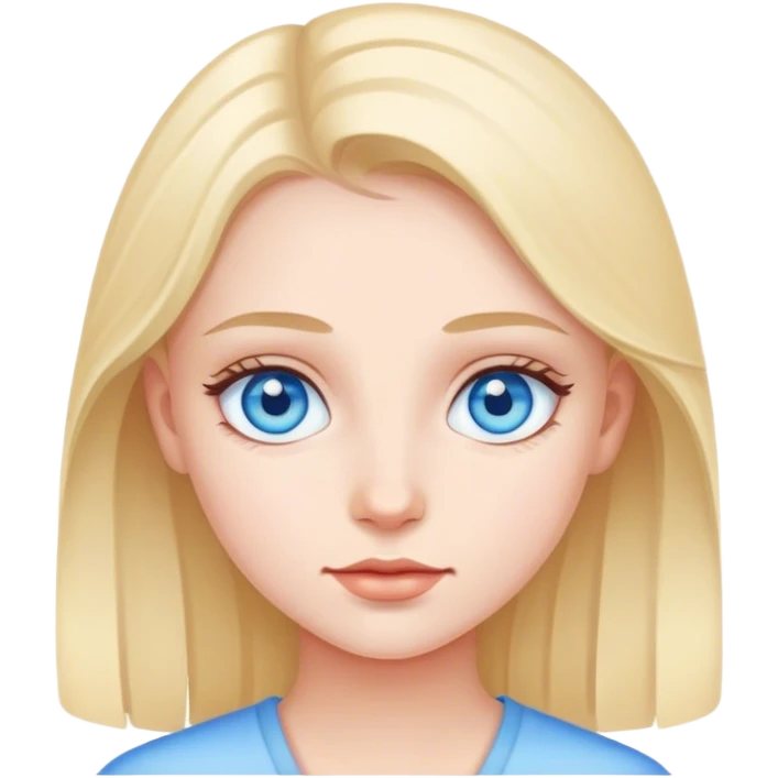 girl with blue eyes emoji