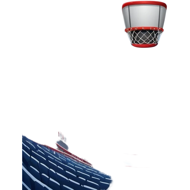An icon showing a close-up of a hockey stick, puck, skates, and hockey net placed on the ice. The background features a packed stadium with bright lights, cheering fans, and snowy scenery outside. Transparent background highlights the key elements of the game. emoji