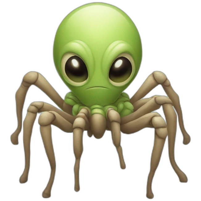 the eight - legged alien emoji