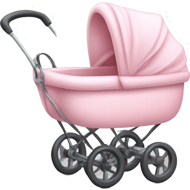 Light pink baby stroller emoji