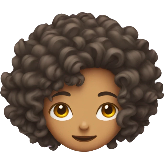 face plant girl with curly hair emoji