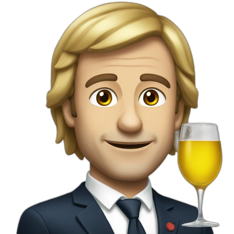 Macron étant alcoolique emoji