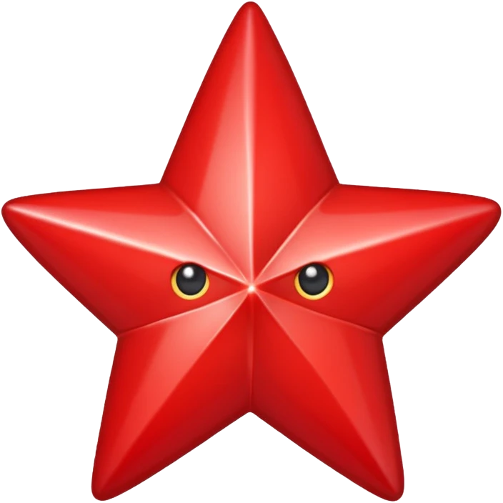 red christmas star emoji