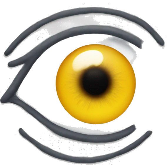 eye with line in between emoji