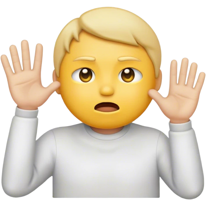 yellow face emoji getting slapped emoji