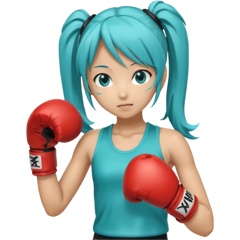 Miku boxing emoji