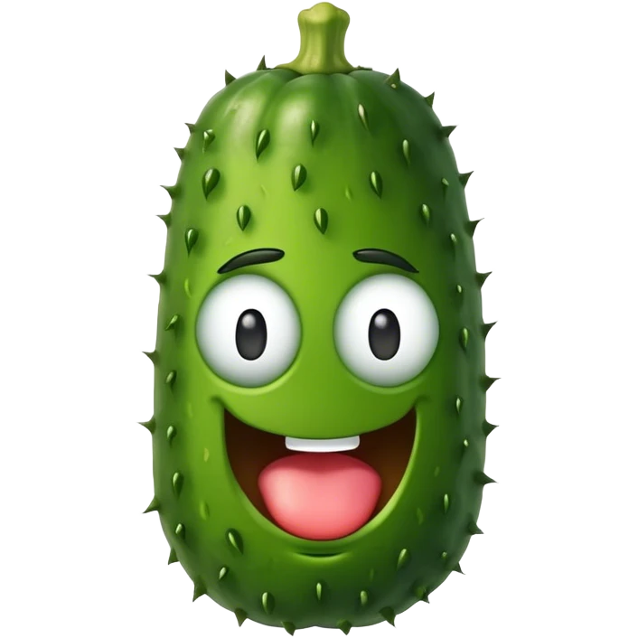 Mad pickle emoji