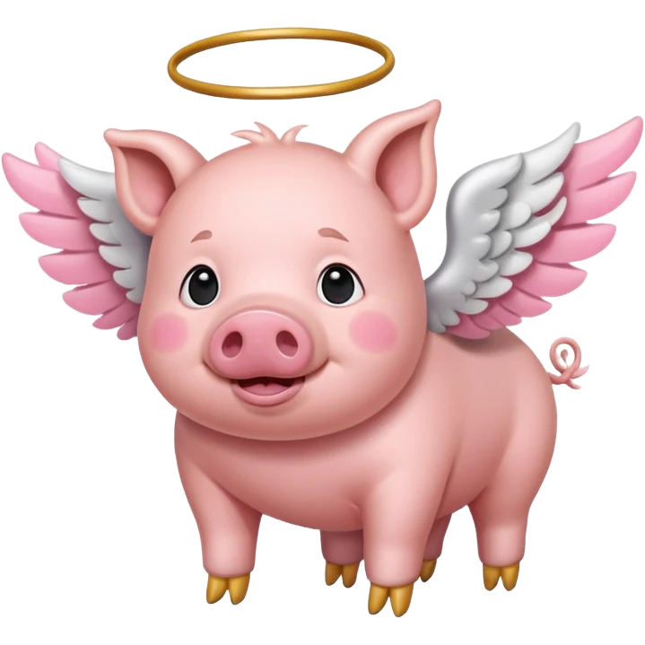 Pig fly  emoji