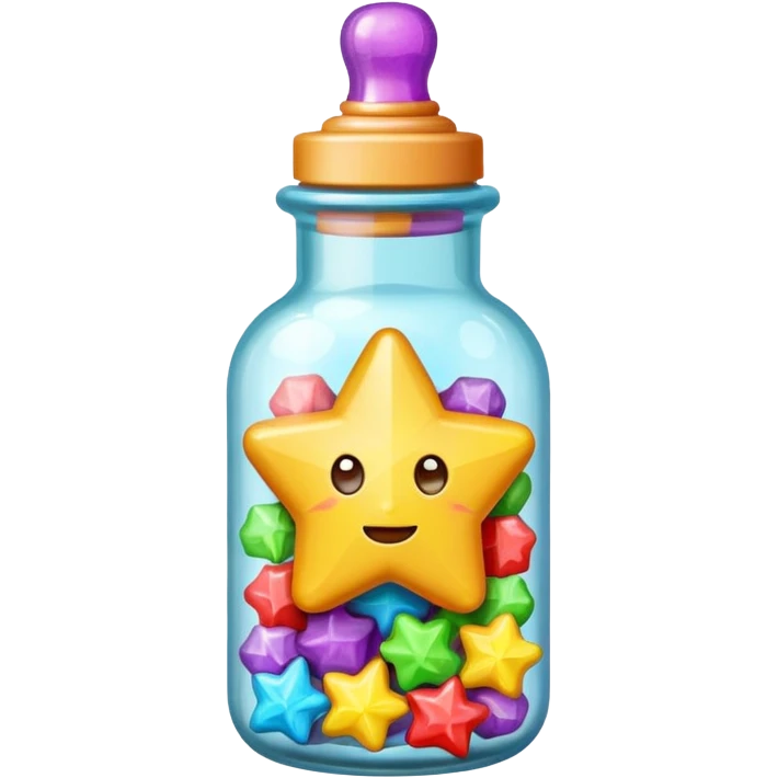 Konpeito Star Candy Bottle emoji