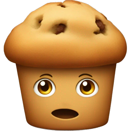 Little muffin with hands and feet  emoji