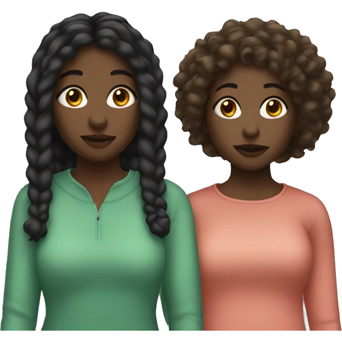 2 black girls emoji