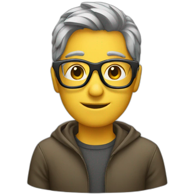 Layer with glasses emoji