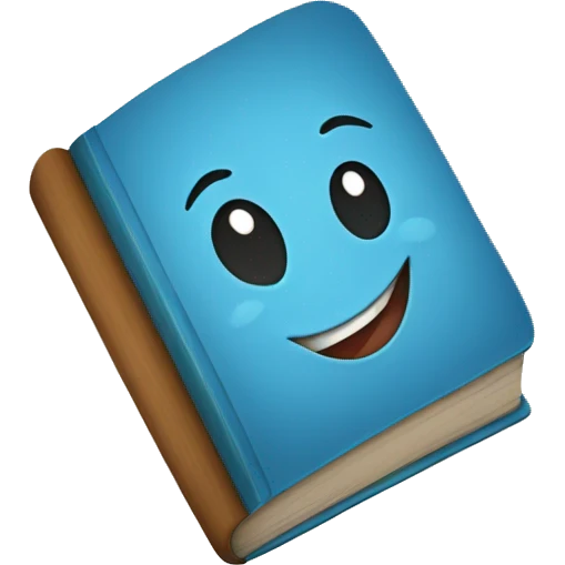  Happy book emoji