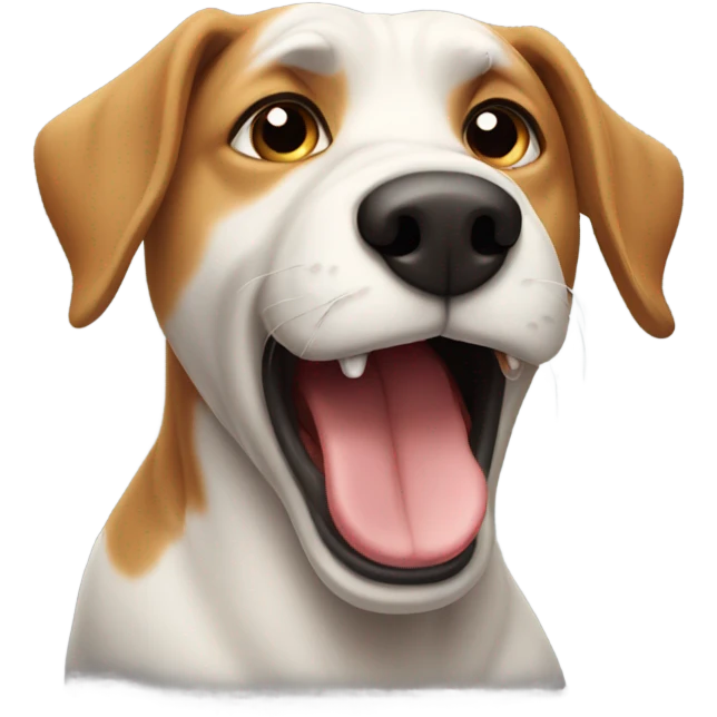 a barking dog emoji