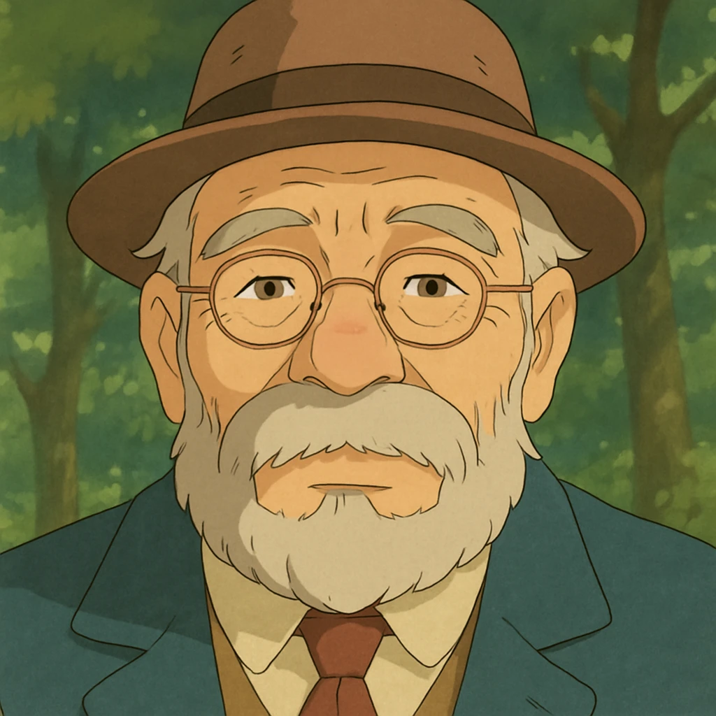 old man closeup face emoji