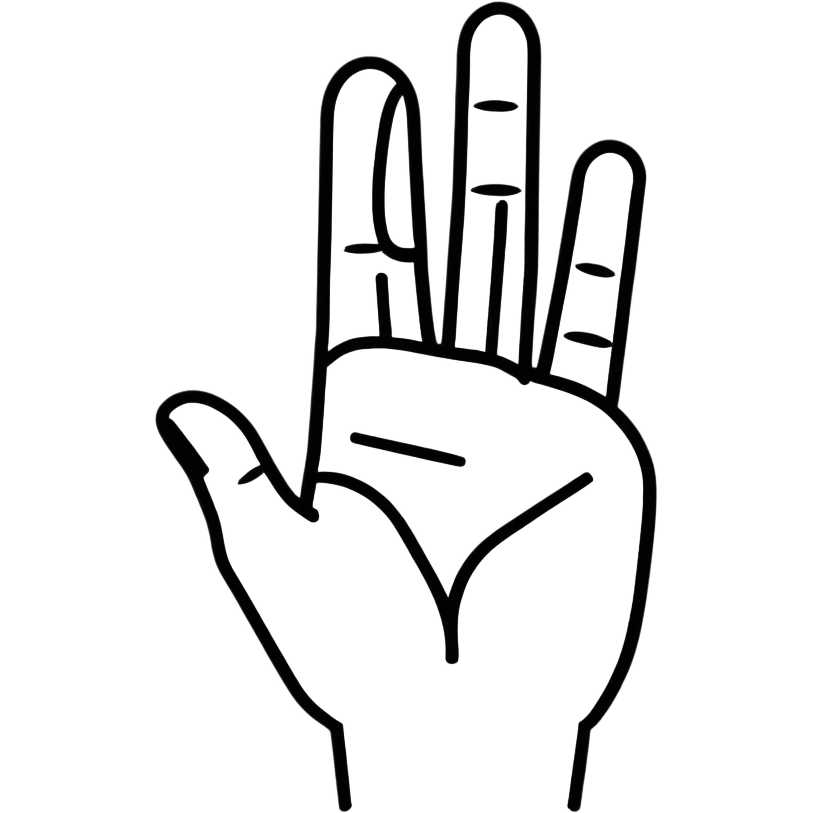 hand in a U shape emoji