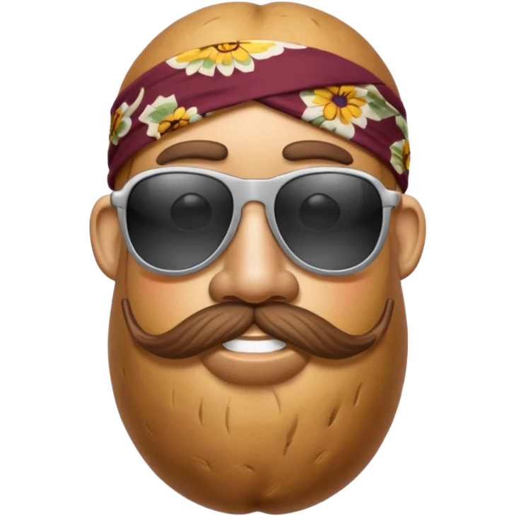 hippie potato head (only head) emoji