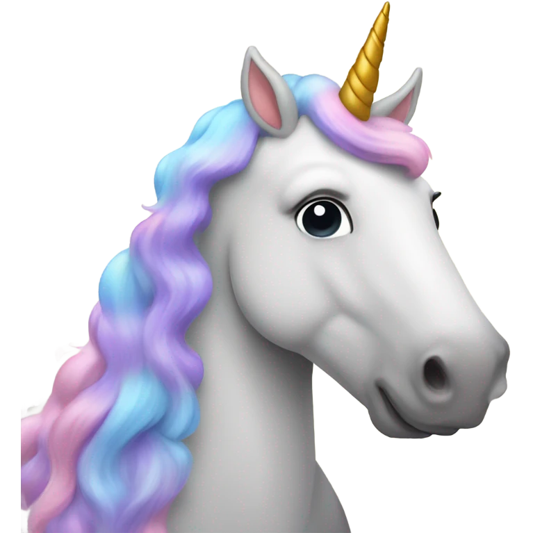 Big fat unicorn ￼ emoji