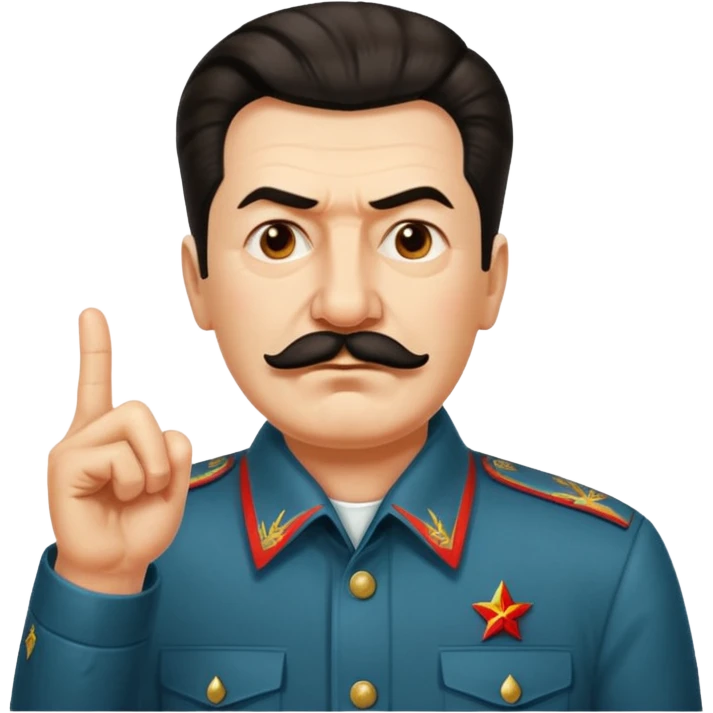 스탈린이 가운데 손가락를 날림 emoji
