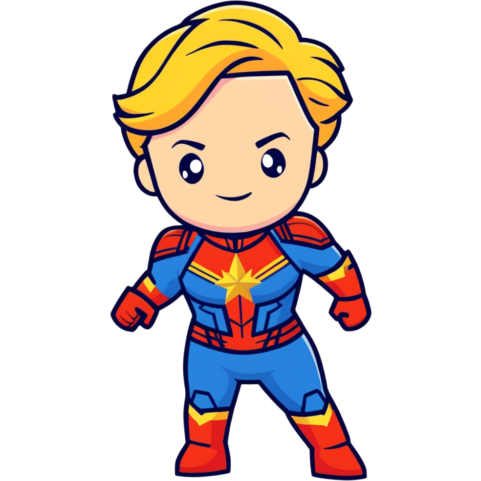 Captain Marvel superhero emoji