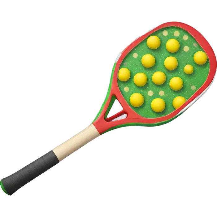 Christmas pickleball paddle emoji