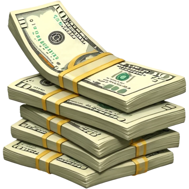 Falling value of the dollar emoji