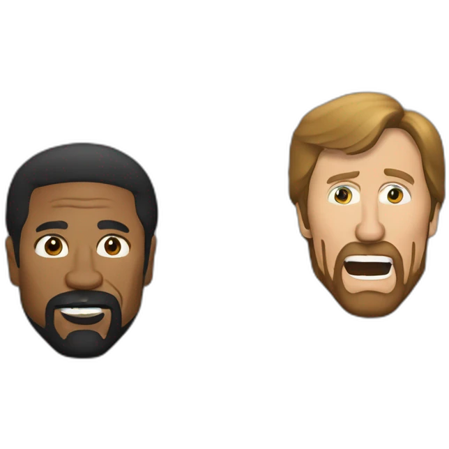 chuck norris mocking denzel washingtion emoji