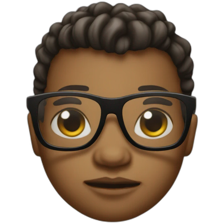 Baby gangstar with black glasses  emoji