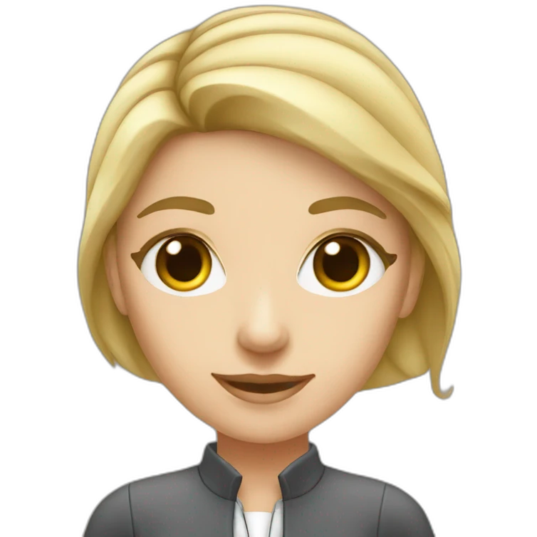 white girl Affiliate manager  emoji