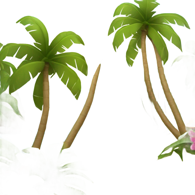 Tropical island  emoji