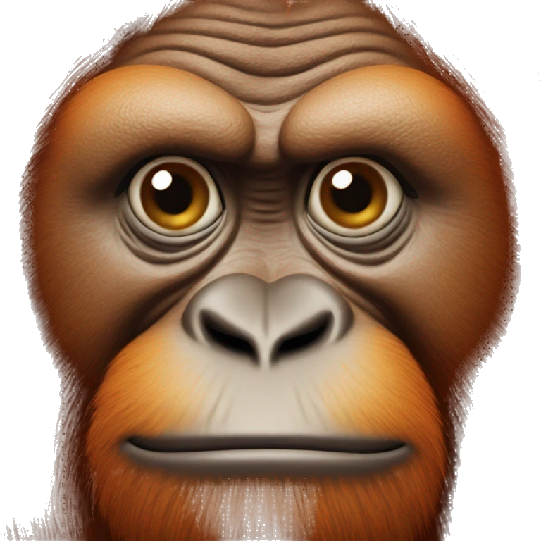 Fat orangutan emoji