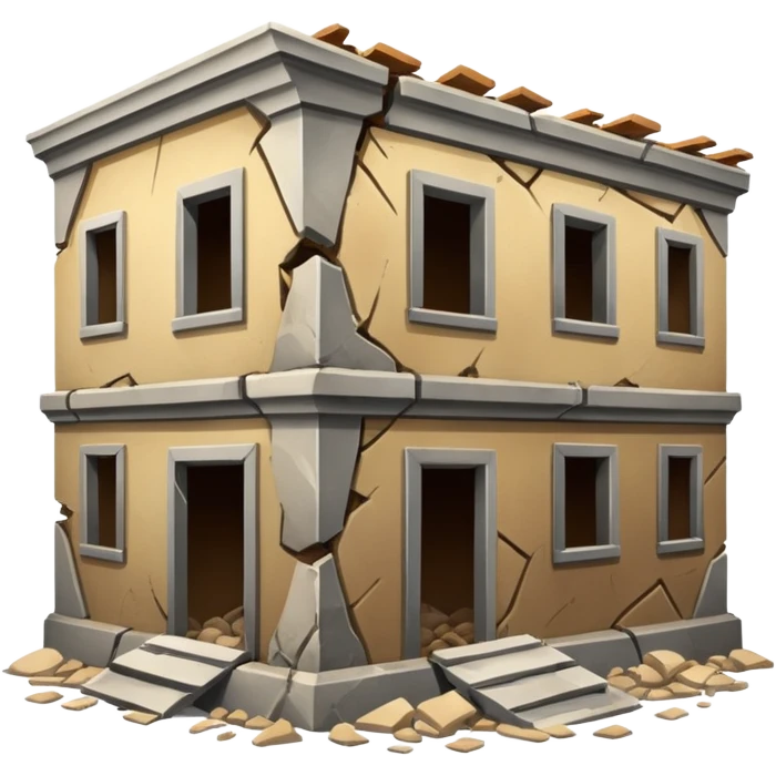 Damaged Building Interior emoji