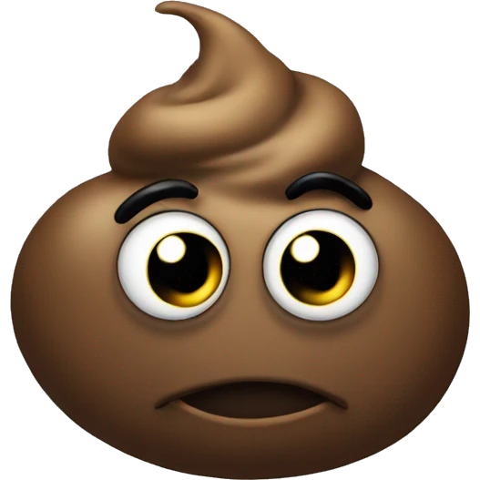 Poo with eyes emoji