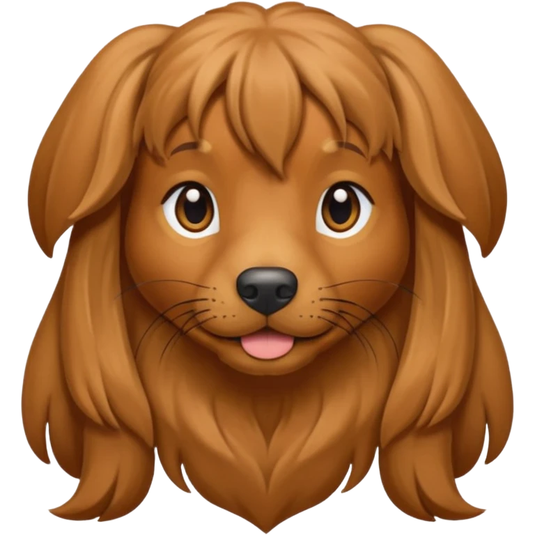 Miny long haired doxen  emoji