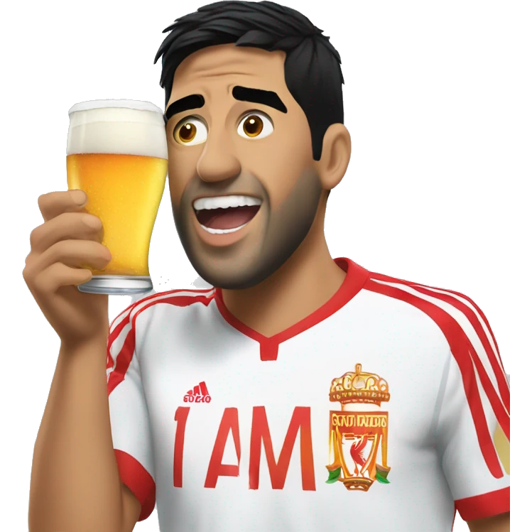 Luis Suárez drink beer emoji