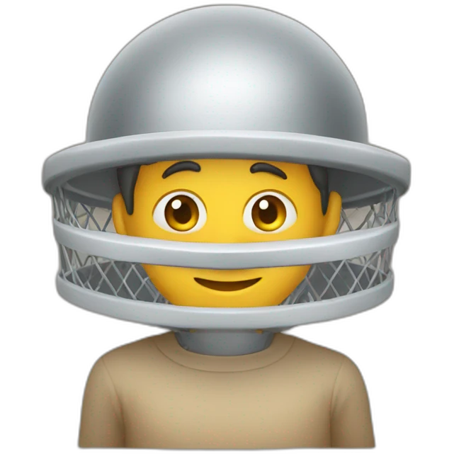 Man under sieve emoji