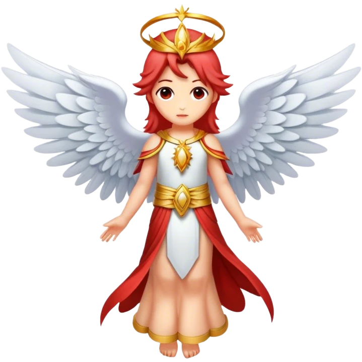 6 winged seraphim light red emoji