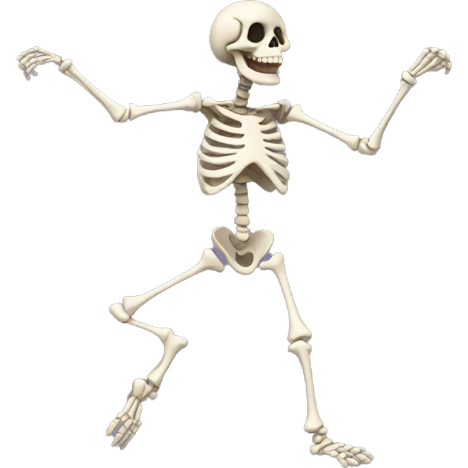 skeleton dancing emoji