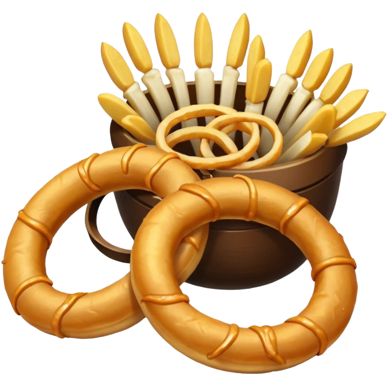 onion ring and potato fries emoji