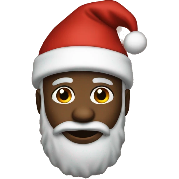 black santa  emoji