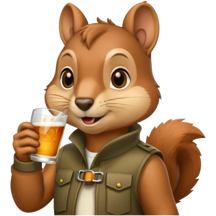 белка хакер пьющая алкоголь emoji